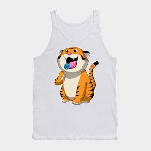 Tiger with Lollipop Tank Top